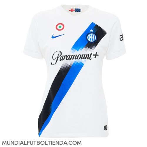 Camiseta Inter Milan Segunda Equipación Replica 2023-24 para mujer mangas cortas